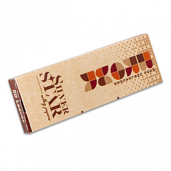 Бумага сигаретная SILVER STAR Braun 13,5мг 70мм/12гр 50шт